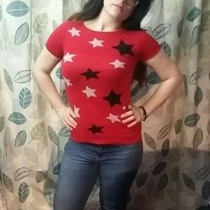 *It's Our Time* red star sweater